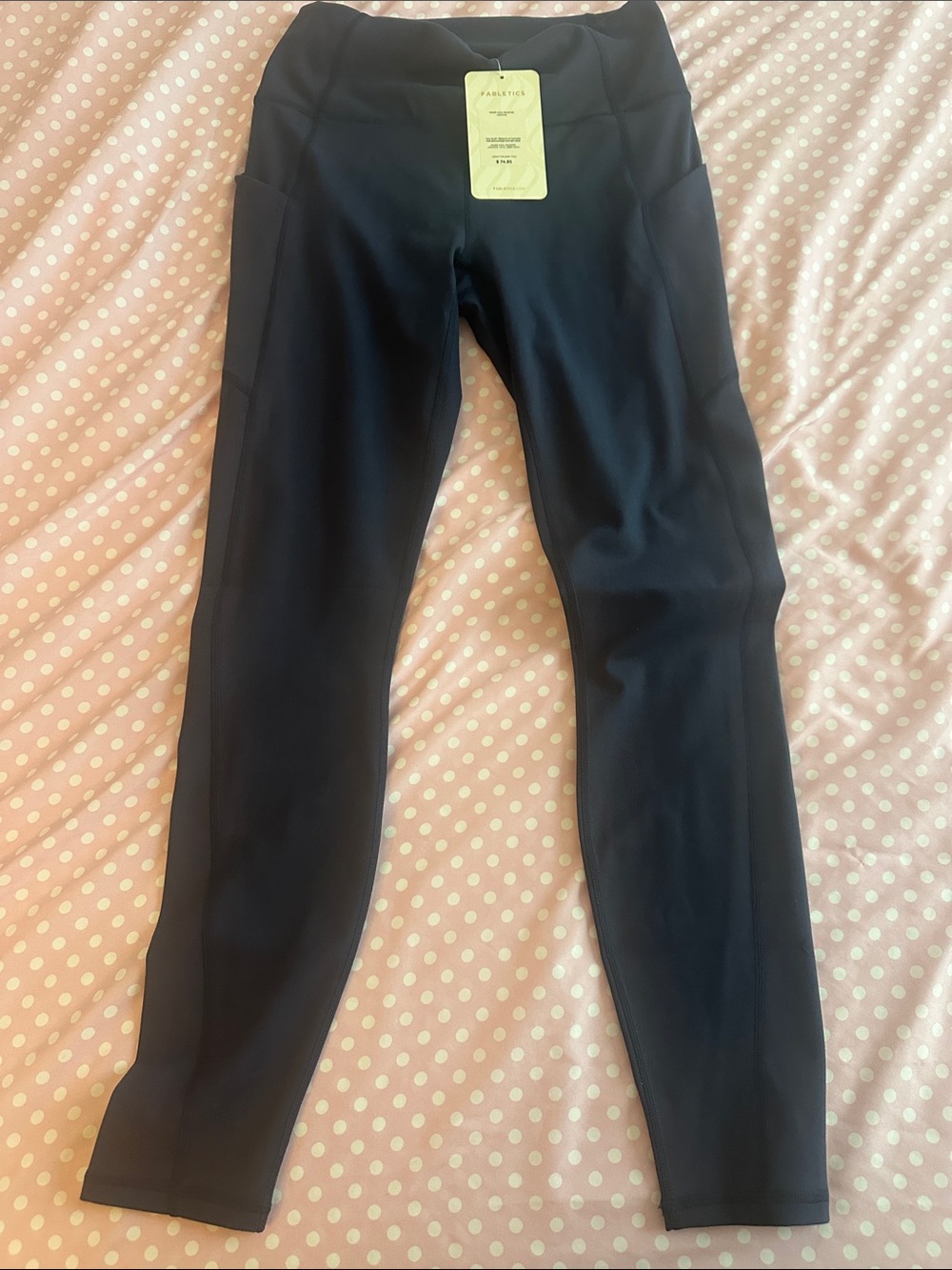 Blue Leggings with Side Pockets
